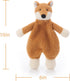 Apricot Lamb Stuffed Animals Security Blanket Yellow Fox Infant Nursery Character Blanket Luxury Snuggler Plush(Yellow Fox, 10 Inches)...