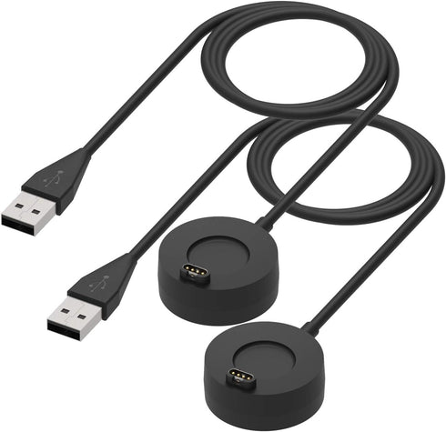 2-Pack Charger Compatible with Garmin Venu 2/Venu Sq 2/Venu Sq/Venu/Venu 2 Plus/Venu 2S/Venu 3S/Venu 3 Charger Cradle Dock Replacement Portable Ch...