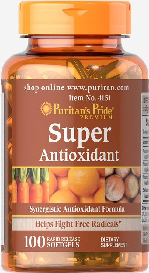 Puritan's Pride Formula, Softgels by Super Antioxidant 100 Count (Pack of 1)...