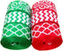 Christmas Ribbon 30 Yards(6 X 5yds) 1 Inch Red Green Grosgrain Ribbon Chevron Swirl Quatrefoil Printed...