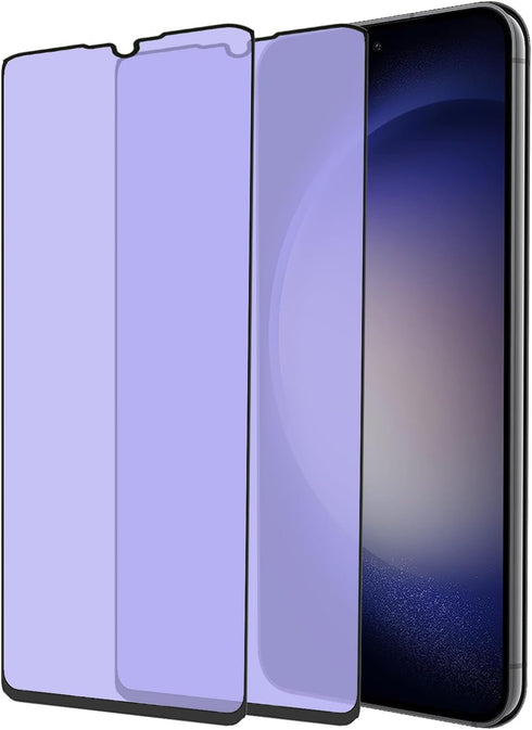 2 pack Anti Blue Light Tempered Glass Screen Protector Compatible with Samsung Galaxy S23.Eye Protection Tempered Glass Film,No Bubbles,9H Hardnes...
