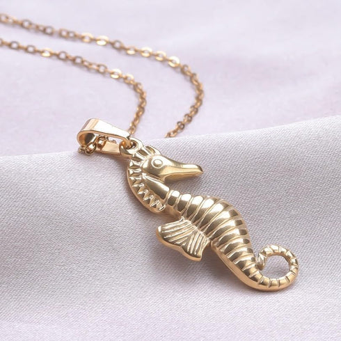 Jude Jewelers Stainless Steel Sea Horse Style Summer Holiday Beach Pendant Necklace...