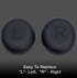 Ear Cushions Pads for Jabra Evolve2 65, Elite 45h, Evolve2 40, Bluetooth and Corded USB Headsets, Global Teck 2pk Replacement Spare Leatherette Ea...