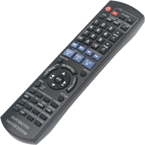 EUR7662YX0 Replace Remote Control fit for Panasonic DVD Home Theater Sound System SC-PT750 SC-PT753 SC-PT950 SC-PT1050 SC-PT953 SH-FX65T SE-FX65 S...