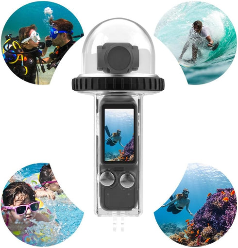 Waterproof Housing Case Compatible with DJI Osmo Pocket 3 Protective Diving Shell 40M Dept Osmo Pocket Gimbal Accessories Diving Case Floating Hol...
