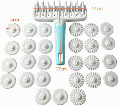 Lattice Roller Cutter, Pasta Cutter Wheel, Dough Noodle Cookie Pie Dessert Pizza Bread Pastry Crust Roller Cutters, Fondant Ribbon Cutters Wheel R...