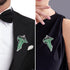 EKZ Elegance Elven Green Tree Leaf Enamel Pin,Cloak Clasp Brooches Elven Keepsake Pin for Luck and Mystery – Perfect for Christmas Festive Attire ...