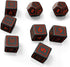Free League Publishing: The One Ring: Black Dice Set - 8 Engraved Dice, Black with Red Numbers, Tabletop Roleplaying Game Accessory, Lord of The R...