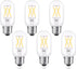 T45/T14 LED Light Bulb Dimmable, 4W(40 Watt Equivalent), Bright White 4000K, Daylight E26 Base LED Tube Bulbs for Household Mason Jars Ceiling Fan...