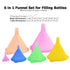 Delove All Purpose Plastic Funnel Set of 6 - Funnels for Kitchen Use Filling Bottles - Small Funnel Set- Mini/Small//Large - Food Grade and BPA Fr...