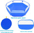 Small Animals Tent,Reptiles Cage,Breathable Transparent Pet Playpen Pop Open Outdoor/Indoor Exercise Fence,Portable Yard Fence (Upgrade Blue)...