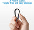 DOCKCASE Short USB C to USB C Cable (0.72ft), 3.1 Gen 2 10Gbps 100W 4K Video Data Transfer Charging Cable for Samsung Galaxy S8, S9, S10,T5 LaCie ...
