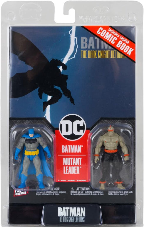 McFarlane Toys - DC Direct Page Punchers 2pk Batman & Mutant Leader 3in Figures with Comic...