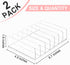 Vowcarol CD Holder 2 Pack, Clear Acrylic CD Organizers, CD Display Rack Holds up to 14 Standard CD Cases for Media Shelf Storage and Organization...