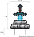 Mining Craft Pixel Gamer Gaming Birthday Cake Topper Video Game Mine Party...
