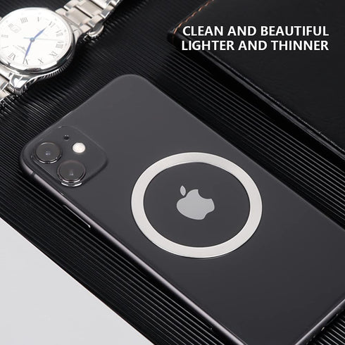 Magnetic Wireless Charger Universal Metal Rings - 5 PCS,for MagSafe-Compatible Charger on iPhone 14/13/12 Pro/Max/Mini Case and Samsung Galaxy (Wh...