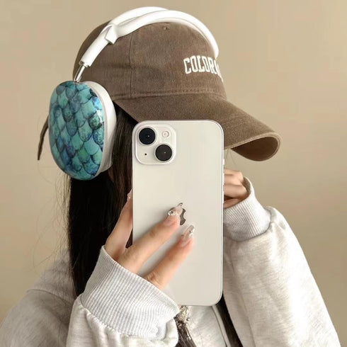 for Cute Glitter Airpods Max Case with Cleaner Kit, Anti-Scratch Shell Pattern Ear Pad Case Cover/Ear Cups Cover/Headband Cover for AirPods Max Co...
