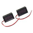 2PCS Green LED Digital Voltmeter Voltage Meter DC 5V to 30V Voltage Panel Meter for 6V 12V Electromobile Motorcycle Car...
