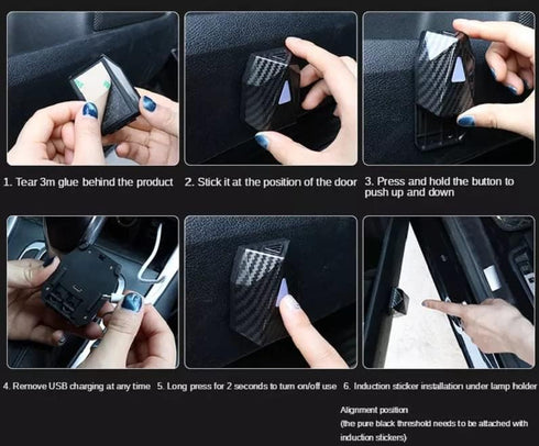 Animated Dynamic 3D Welcome Light Car Courtesy Door Led Projector Lamp Car (Galloping Horse - Blue)......