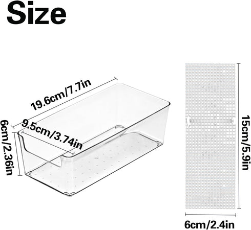 2 Pack Large Transparent Hermit Crab Water Tank with Climbing Ramp, Hermit Crab Aquarium Tank Cage Salt Water Pool Accessories, Hermit Crab Habita...
