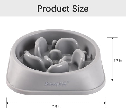 MateeyLife Slow Feeder Dog Bowls, Anti-Choking Puzzle Dog Food Bowls, Non Slip Interactive Dog Feeding Bowls Slow Down Eating, Bloat Stop Maze Dog...