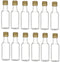 Nakpunar 12 pcs 50 ml Clear Plastic Liquor Bottles with Gold Cap - MADE IN USA...