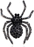SELOVO Black Crystal Rhinestone Gothic Brooch Pin (black 3)...
