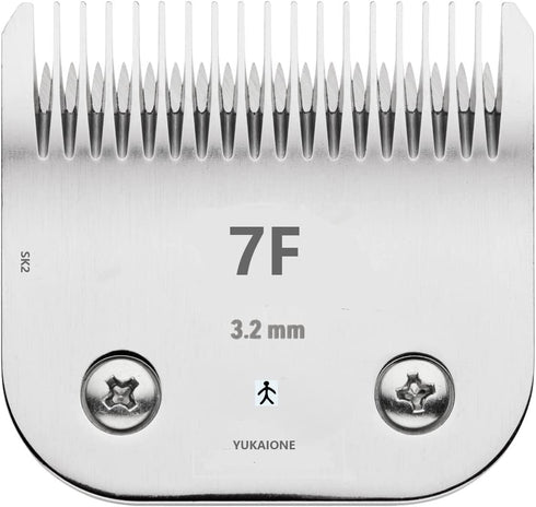 Detachable Pet Dog Grooming Clipper Blades,Compatible with Andis Size-7FC Cut Length 1/8"(3.2mm),Compatible with Oster A5,Wahl KM Series Clippers...