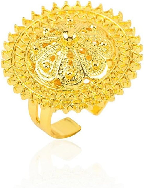 Ethiopian Jewelry Gold Color Rope Sets for African/Ethiopia/Eritrean Women Wedding Jewelry Sets...