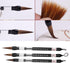 6 Pcs/Set Water Brush Pen, Piston Water Color Brush Chinese Japanese Calligraphy Pen for Beginner Painting Reusable Brush Drawing Pen Art Supplies...