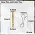 20 Pairs Shear Pins and Cotters Pins,Replacement Shear Pins Compatible with Snowblower 738-04124 714-04040, Shear Pin Kit Compatible with MTD Craf...