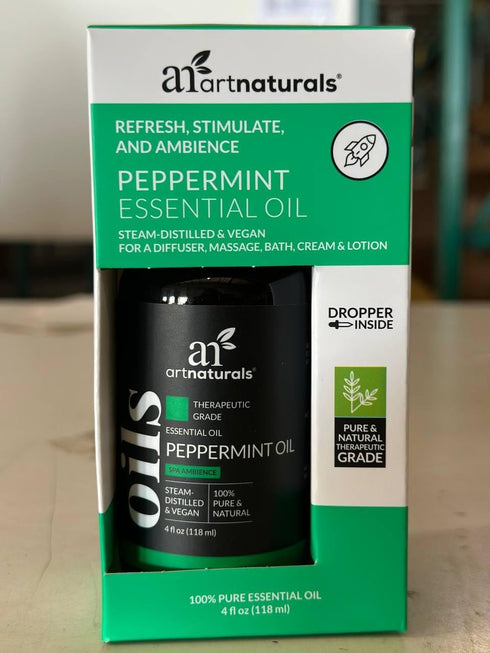 artnaturals Peppermint Essential Oil (4.0 Fl Oz / 118ml) - 100% Pure Undiluted Premium Therapeutic Grade Mentha Peperita - Fresh Mint for Hair Gro...