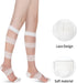 Benefeet Sox Womens Lace Knee High Socks Girls Nylon Knee Highs Sexy Sheer Trouser Socks Black White Mesh Fishnet Stockings...