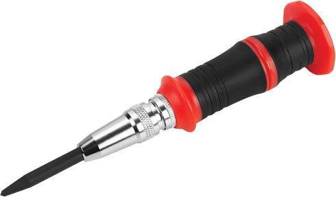 Performance Tool W7550 Automatic Center Punch HD - Precise and Durable Tool for Marking and Punching Materials, Black...