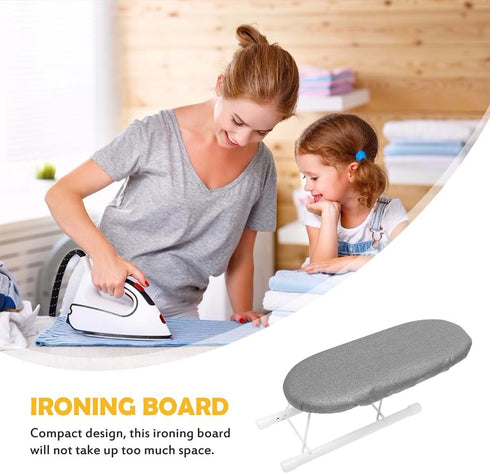 DOITOOL Tabletop Ironing Board Foldable Ironing Board,Small Ironing Board for Travel and Dorms,Portable Ironing Board Mini Iron Board for Small Sp...