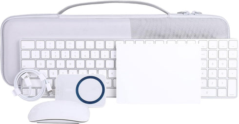 Aenllosi Hard Carrying Case Compatible with Apple Magic Keyboard with Numeric Keypad + Magic Mouse + Magic Trackpad...