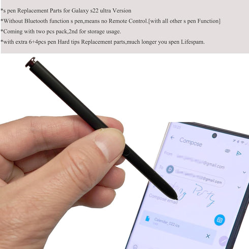 (2pcs Pen Pack) (no Bluetooth) Galaxy s22 Ultra Replacement s Pen,s22 Ultra Stylus Pen Replacement Parts for Samsung Galaxy s22 Ultra (5G) S908E S...