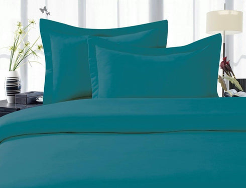 Elegant Comfort 1500 Premier Wrinkle,Fade and Stain Resistant 4-Piece Bed Sheet Set, Deep Pocket, California King Turquoise...
