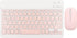Bluetooth Keyboard Mouse Set, 10 Inch USB Charging Ultra Thin Quiet Keyboard with DPI Mouse, Composite Keys Keyboard Mouse Combo for Cellphone Lap...