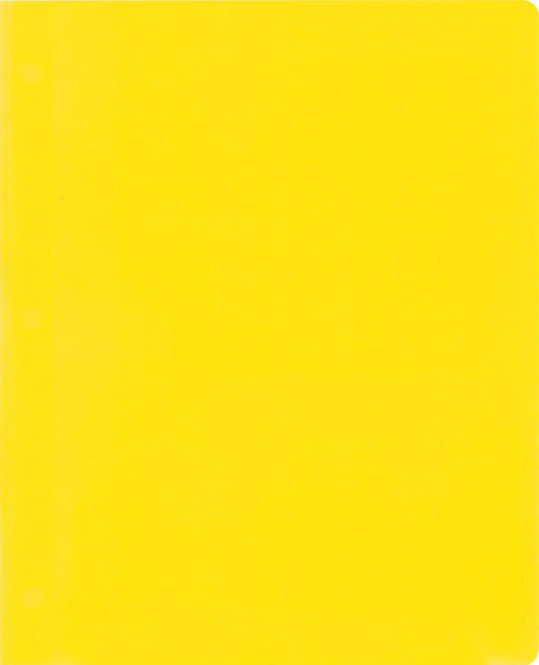 Lion 2-Pocket Plastic Folder with Fasteners, 4 Pack, Yellow (92310-YW-4P)...