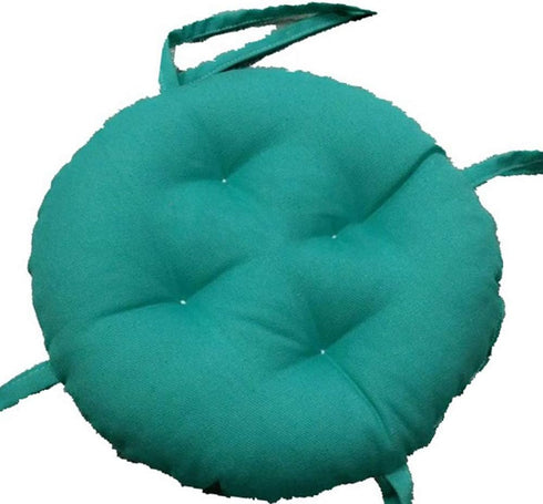 Round Bar Stool Cushion with 4 Ties 12 inch, Comfortable Sitting for Round Wooden or Metal Stools, Make Your Old Stool New(Stool Cushion only, Sto...