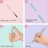 Gel Pens, 10 Pcs Black Ink Pens with Comfortable Silicone Grip, 0.7mm Fine Medium Point Cute Smooth Writing Pen, Aesthetic Gradient Color, Retract...
