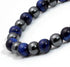 MILAKOO 3Pcs Blue Tiger Eye Bracelets for Men Women Distance Stretch Wristband Stone Hematite Cuff...
