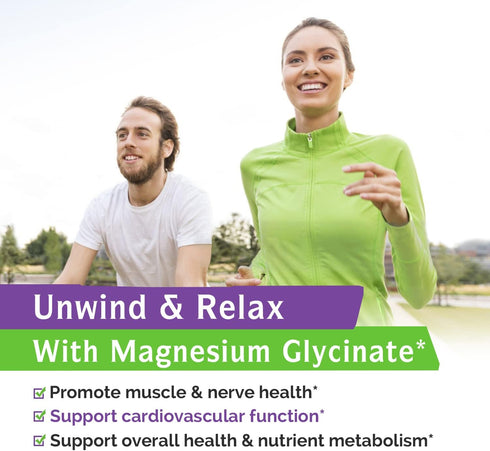 Innate Vitality Magnesium Glycinate 500mg | 70mg Elemental Magnesium Supplement- High Absorption, Non-GMO & No Gluten - Supports Nerve, Muscle, Bo...