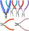 6Pcs Jewelry Pliers, Jewelry Making Tools Kit for Necklace, Bracelet, Earrings Making or Repairing, Include Nose Pliers, Wire Cutters, Crimping Pl...