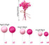 22 PCS Hot Pink Girl Cake Toppers Girl Theme Cake Decoration for Wedding Birthday Baby Shower Party Decoration Supplies...