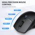 iClever Bluetooth Mouse, Wireless Dual Device Mouse with 5 Adjustable DPI, 6 Buttons, Rechargeable, Ergonomic Design for Laptop, iPad, MacBook, Ta...