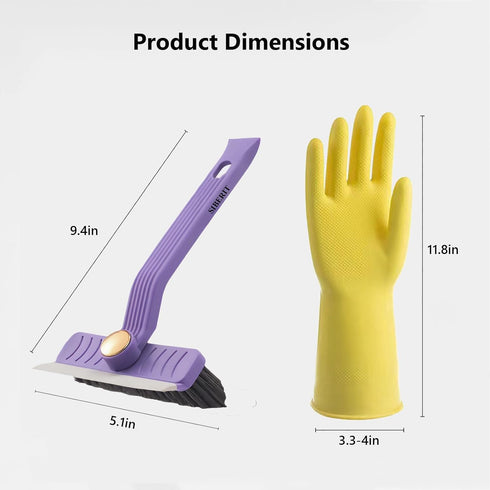Multi-Function Rotating Crevice Cleaning Brush, Hard Bristle Crevice Cleaning Brush for Household use, Upgraded 4-in-1 Gap Cleaning Brush for Kitc...
