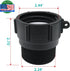 275 330 Gallon IBC Tote Adapter 2" Female Buttress Coarse Thread x 2" Male NPT Pipe Thread IBC Tote Connector Food Grade Water Tank Adapter (2)...