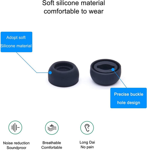Adhiper Silicone Earbuds Replacement Buds Pro Earbuds Earmuffs Earbuds Compatible for Samsung Galaxy Buds Pro Earbuds/SML Silicone Earbuds 3 Sizes...